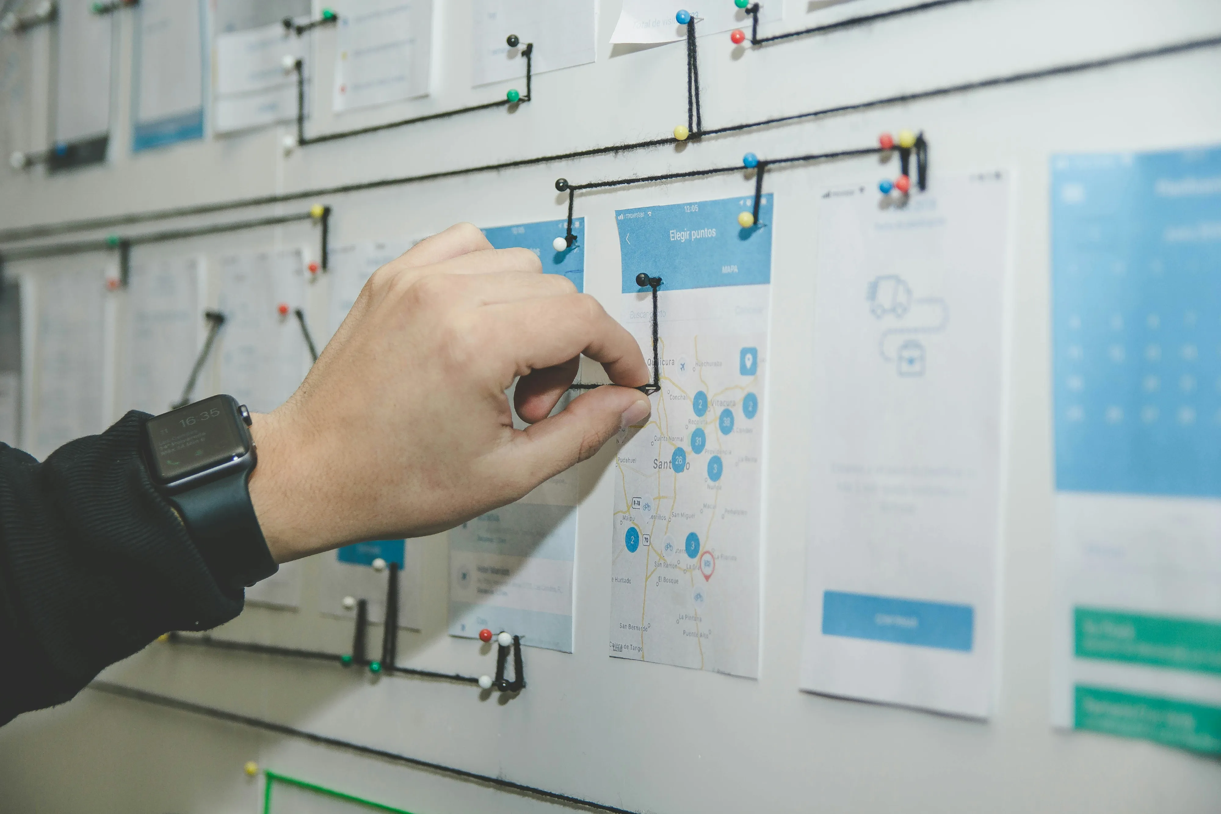 Clean planning board with a short list of financial priorities and timelines.